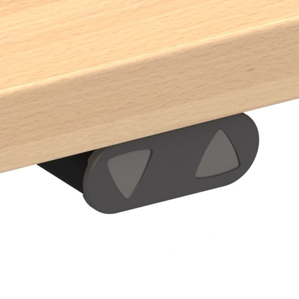 Panel sterujący biurkiem stojącym w formie przycisków góra/dół